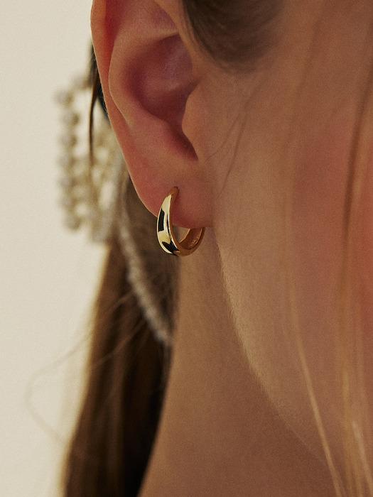 925 silver love big hoop earrings