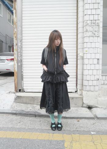 chewing gum knee socks (4c)