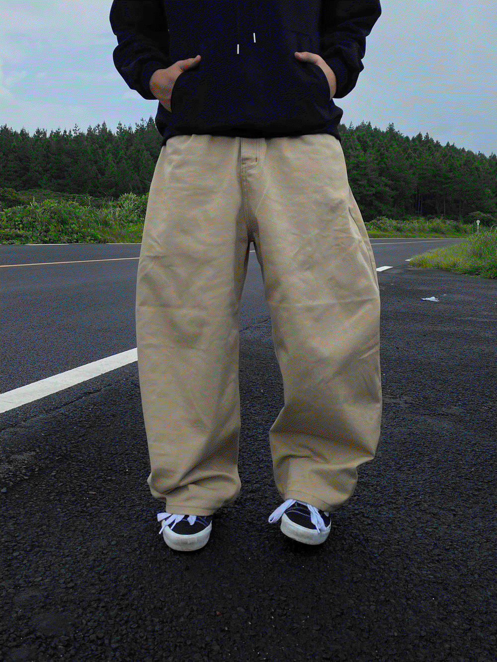 [BEST ITEM !!  ]빅 와이드 포켓 팬츠 (2c)