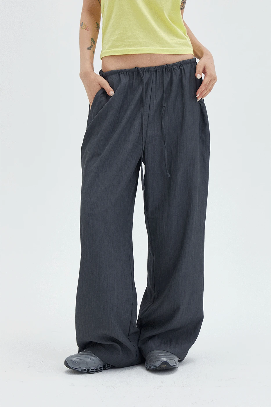 어썸 밴딩 와이드 팬츠