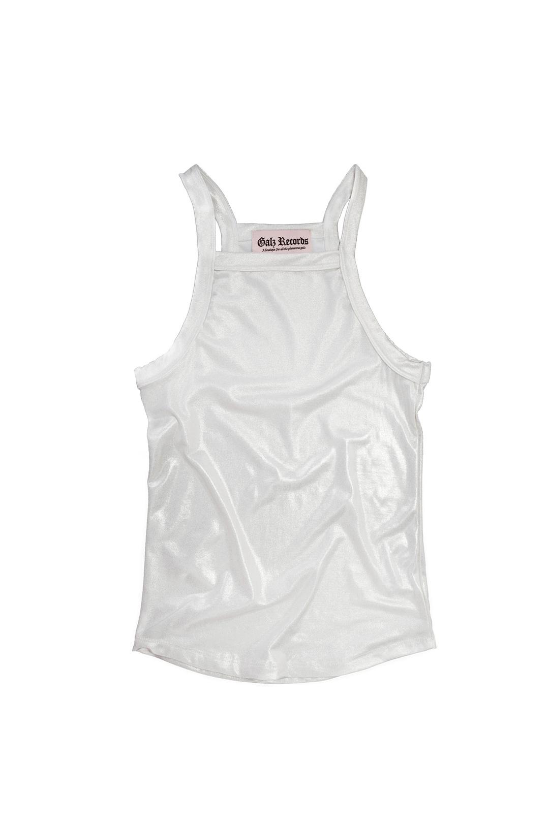 Metallic top ivory