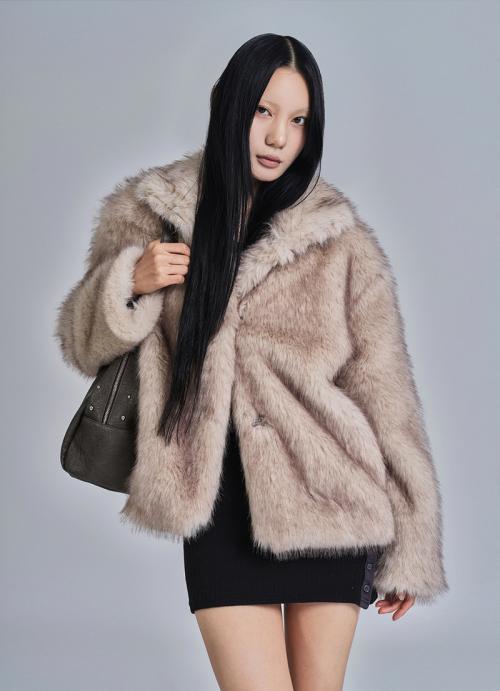 BIBI FUR JACKET / IVORY