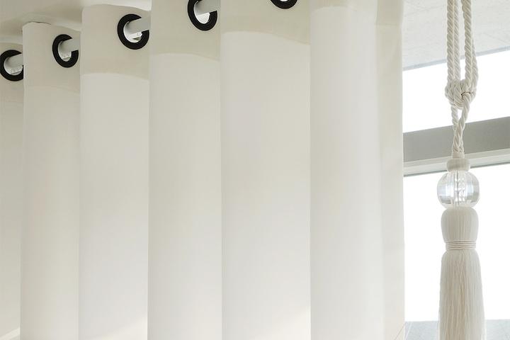 [맞춤] 화이트 암막커튼 (커튼링/아일렛)
