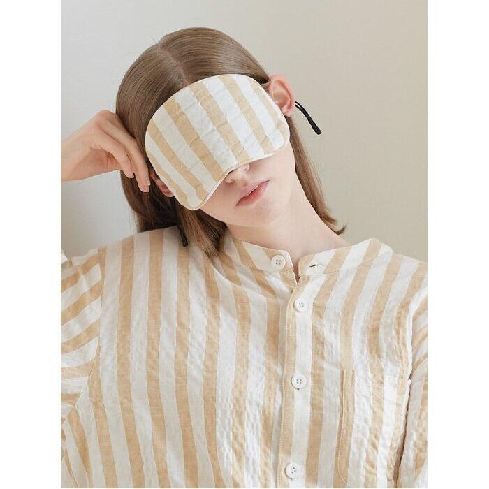 (항균 방취) 엘리스 수면 안대 - 베이지