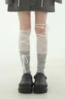 로컬맨션 dia lace string leg warmer