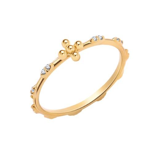 14k/18k 마일드크로스 묵주 반지