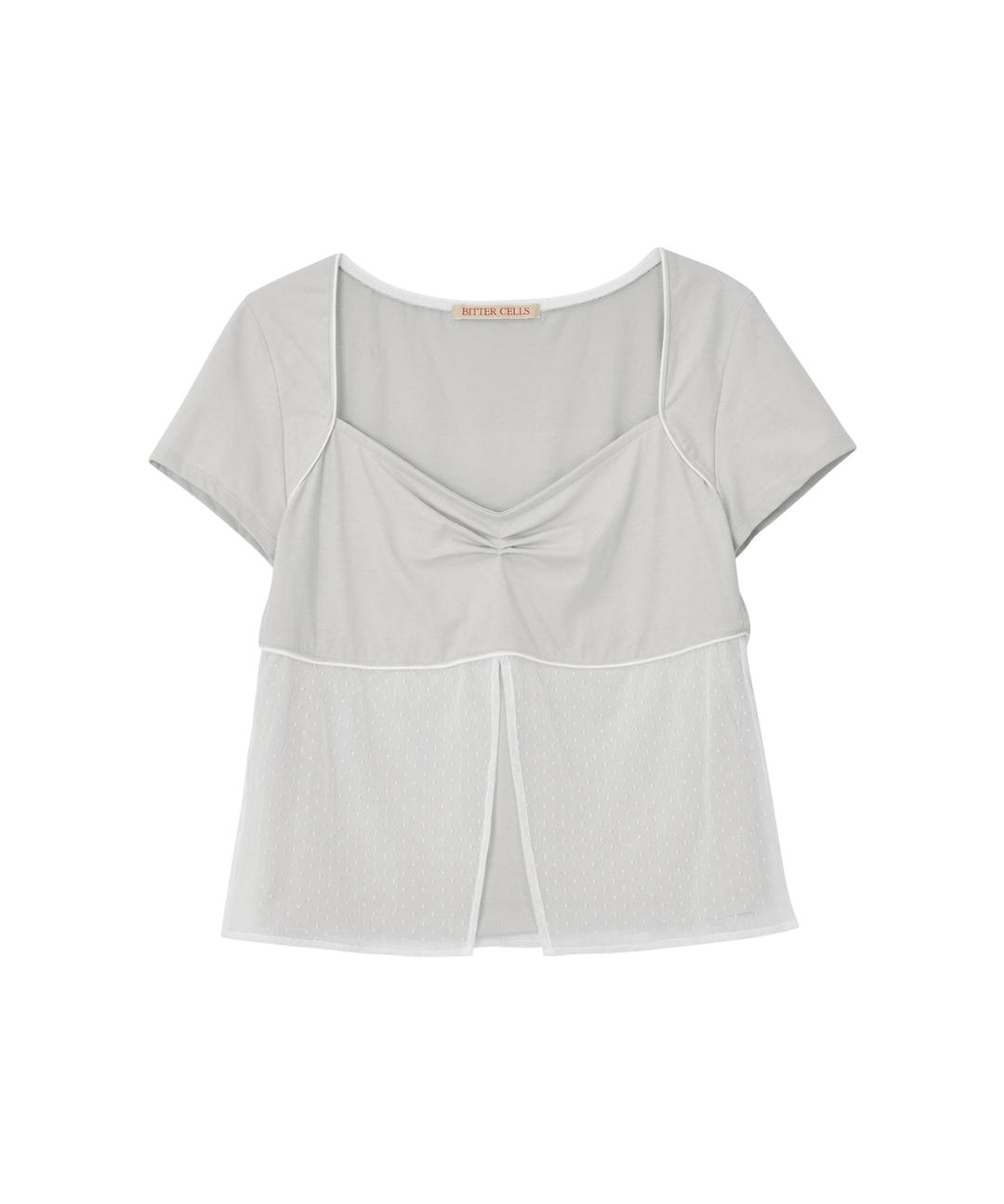 Glow Layered Top-Grey