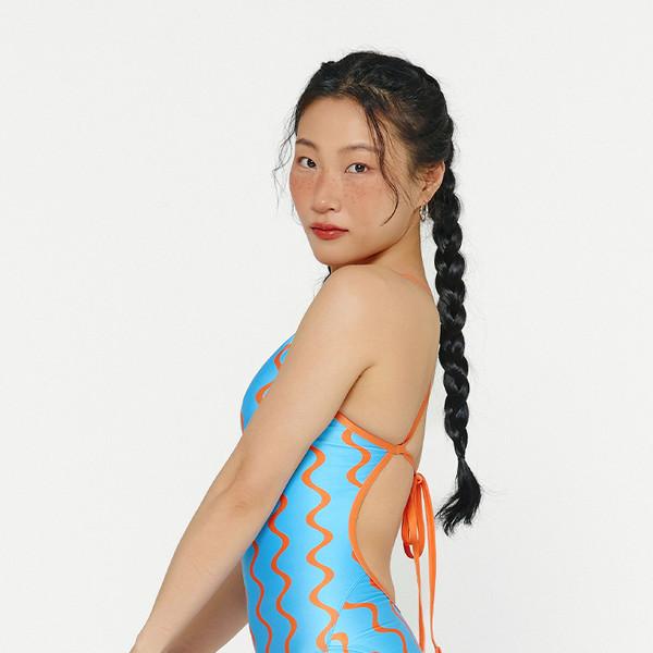 [6월] 렛츠 웨이브 타이백 수영복