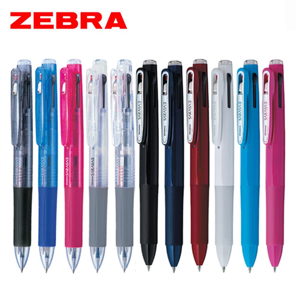 제브라 사라사 3색 볼펜 멀티펜 0.5 ZEBRA SARASA : 펜유