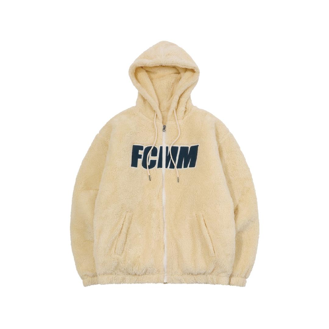 빅로고 보아 플리스 점퍼 - 스윗 버터