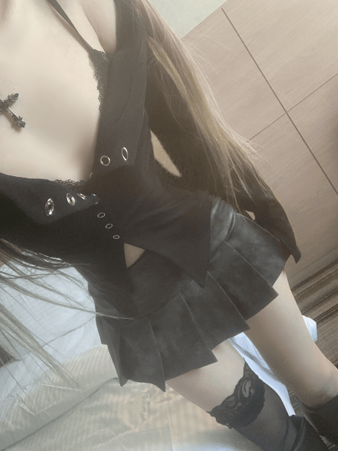 Prairin Unbalanced Button Top (2color)
