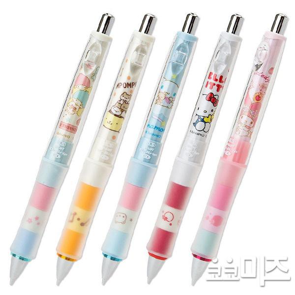 (일본)산리오 캐릭터 닥터그립 플레이보더 샤프(0.5mm 5type)캐릭터 헬로키티 마이멜로디 폼폼푸린 시나모롤 리틀트윈스타 초등학생 신학기학용품 필기구