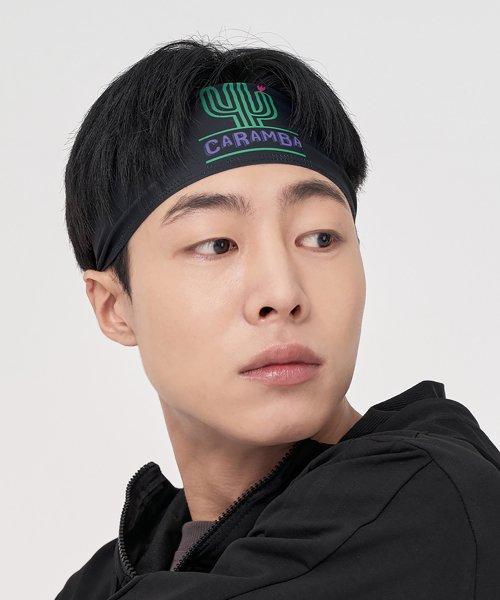 선인장 로고 헤어밴드 (블랙)