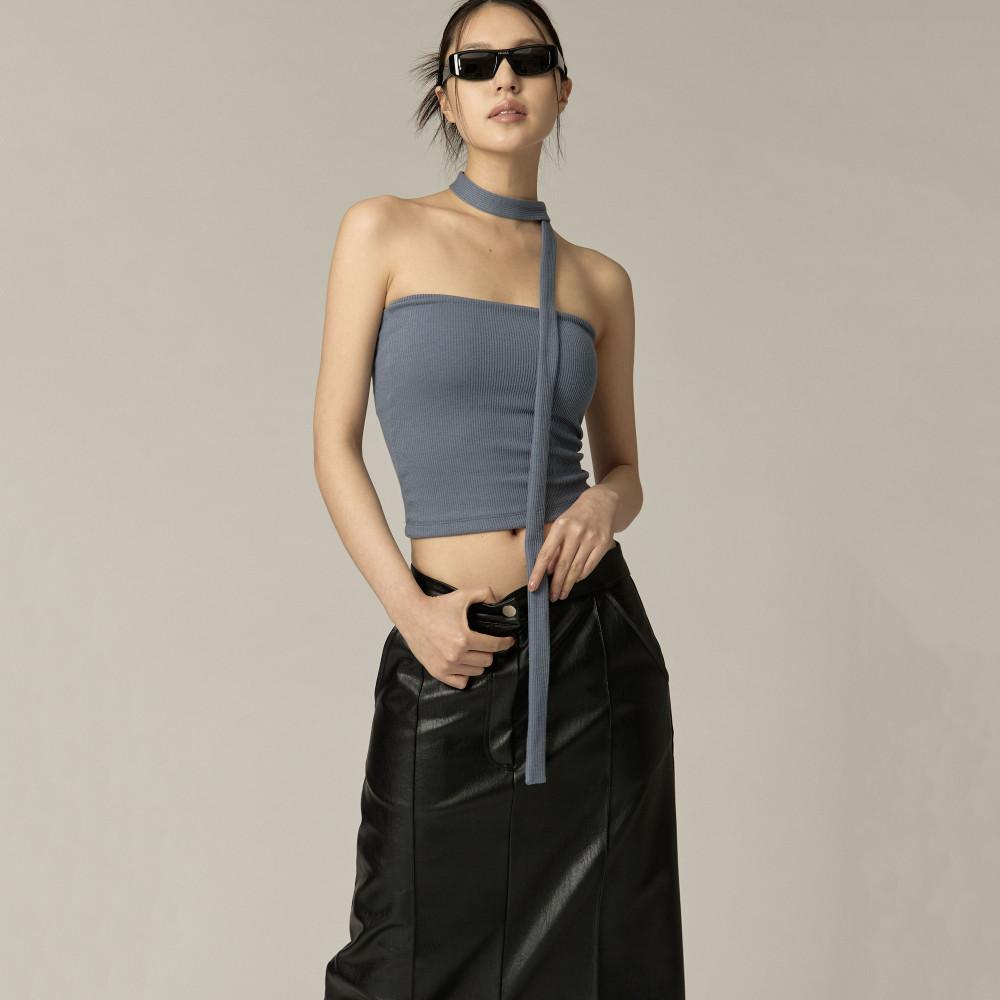 타이 세트 튜브탑(브라캡내장)