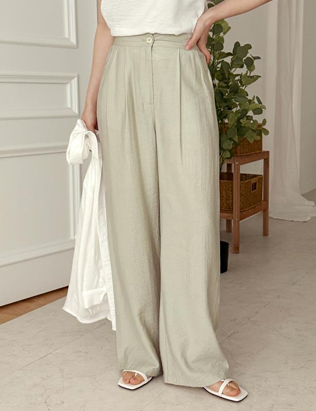 공구우먼 파비올 뒷밴딩 와이드 팬츠 81226