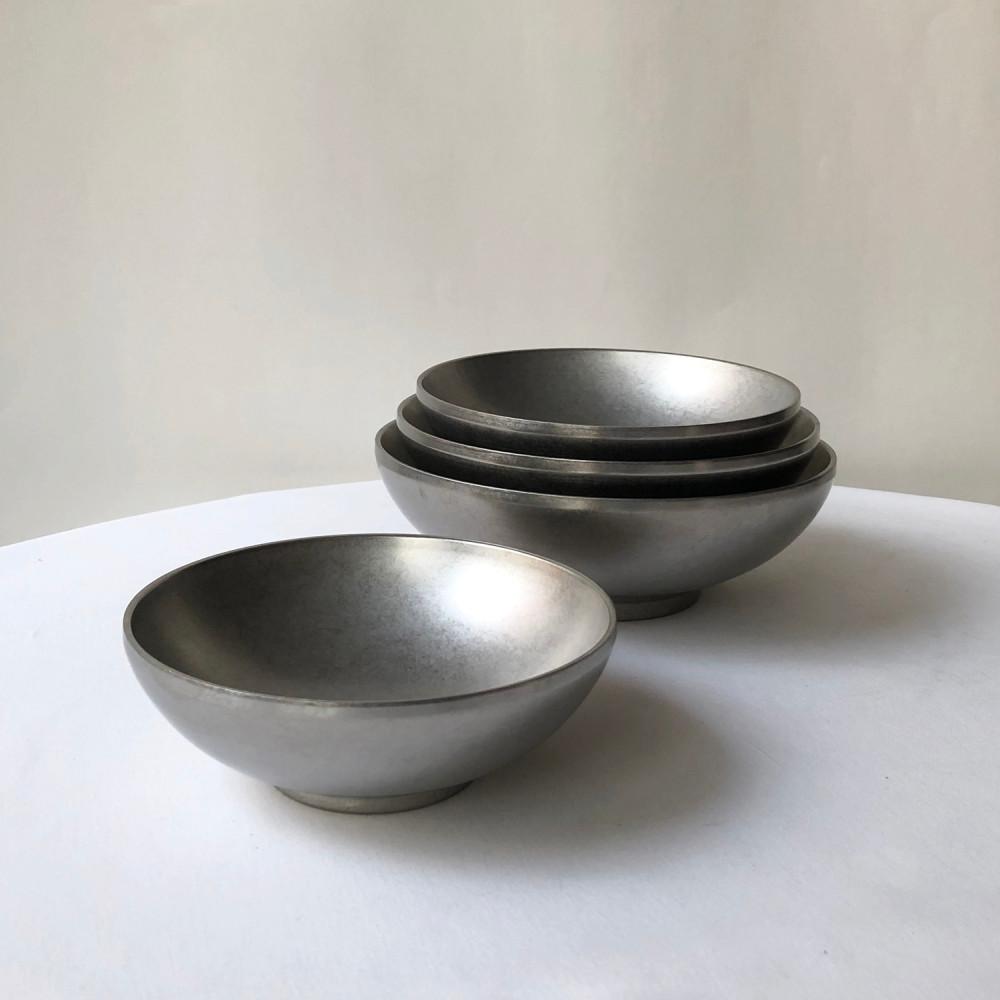 빈티지 스텐 이중 냉면기 샐러드볼 짬뽕 이중면기