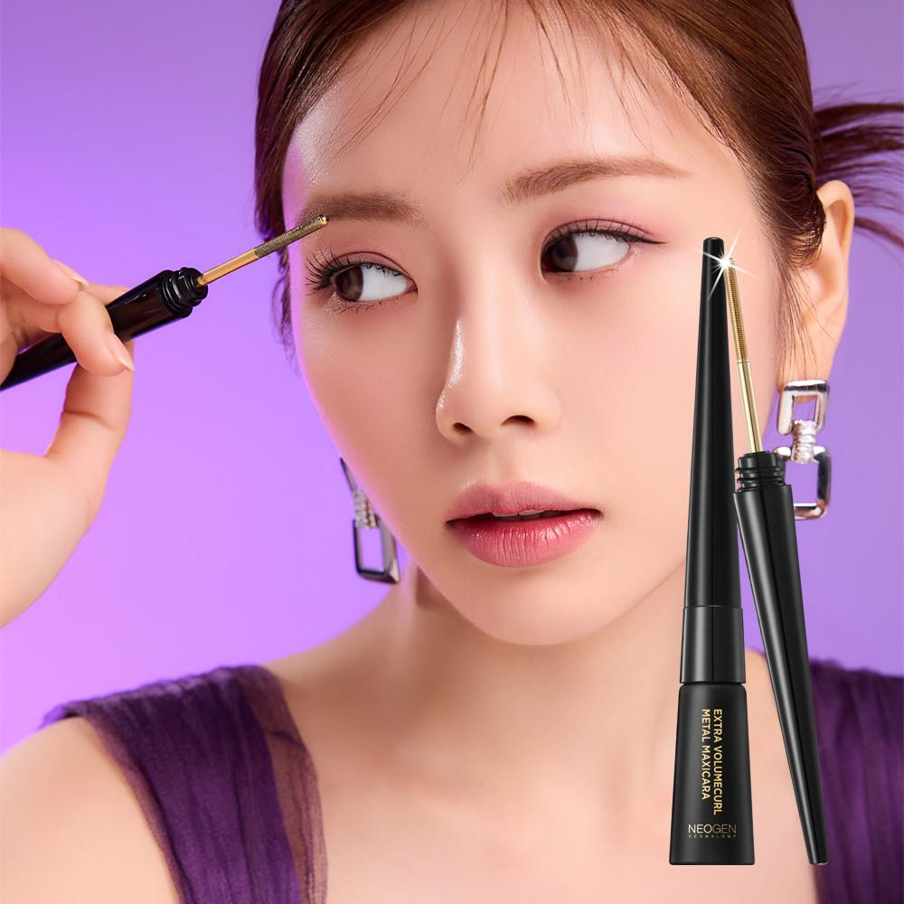 네오젠 엑스트라 볼륨컬 메탈 마스카라 + [증정] 캐롯 리무버 패드 3매 (33시간지속력, 4중프루프, 속눈썹펌)