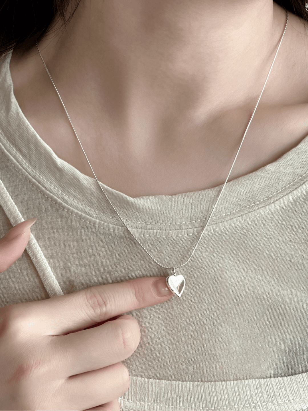 Heart Silver Necklace