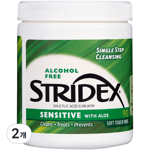 스트라이덱스 센시티브 케어 필링패드 90p, 90개입, 2개 - 필링 패드 | 쿠팡