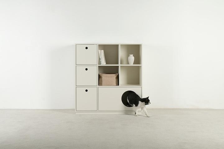 도담홈 모듈 펫하우스 3단 책장