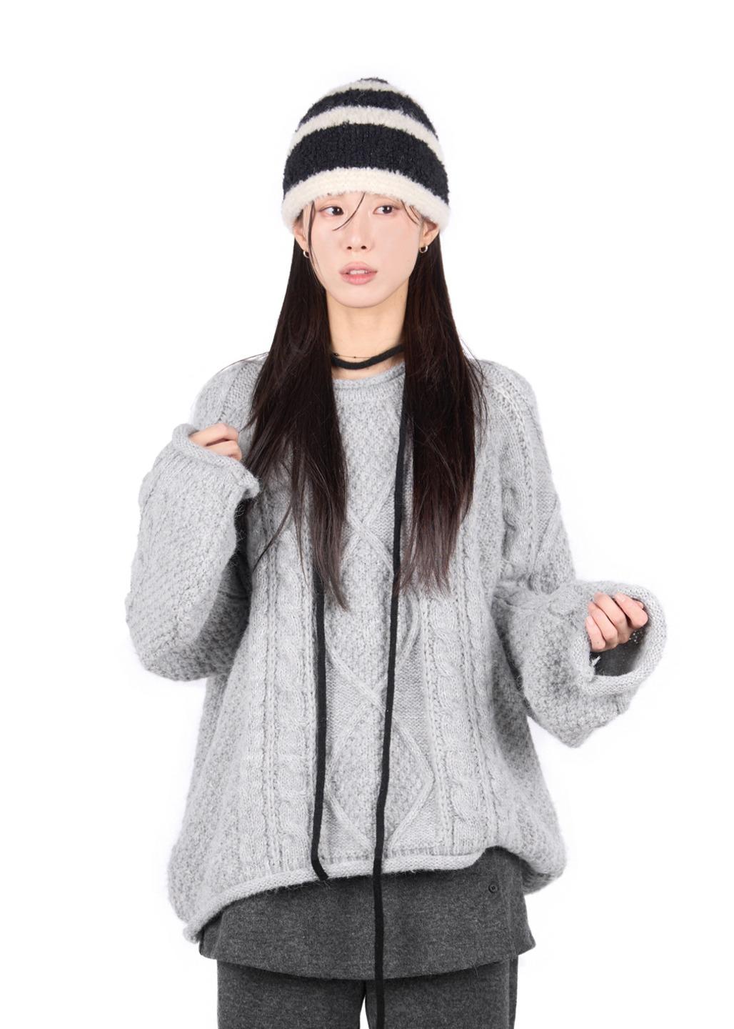 릿킴 FROSTY TEXTURED KNIT