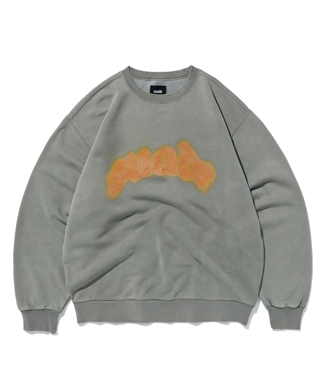 FIRE SUADE CREWNECK [PIGMENT GRAY]