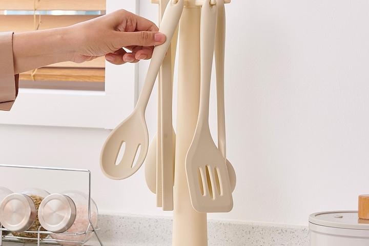 열탕소독 가능! 실리콘 조리도구 7종 세트 (+다용도 거치대 증정)