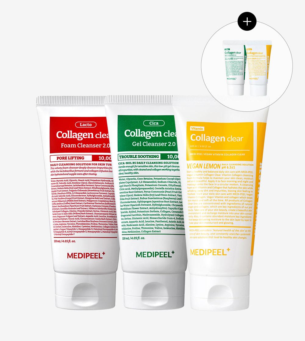[1+1/미니어처 증정] 콜라겐 클리어 120ml 2종 세트 골라담기(레드/그린/비타민)