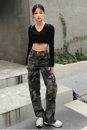 밀리터리 포켓 카고 팬츠