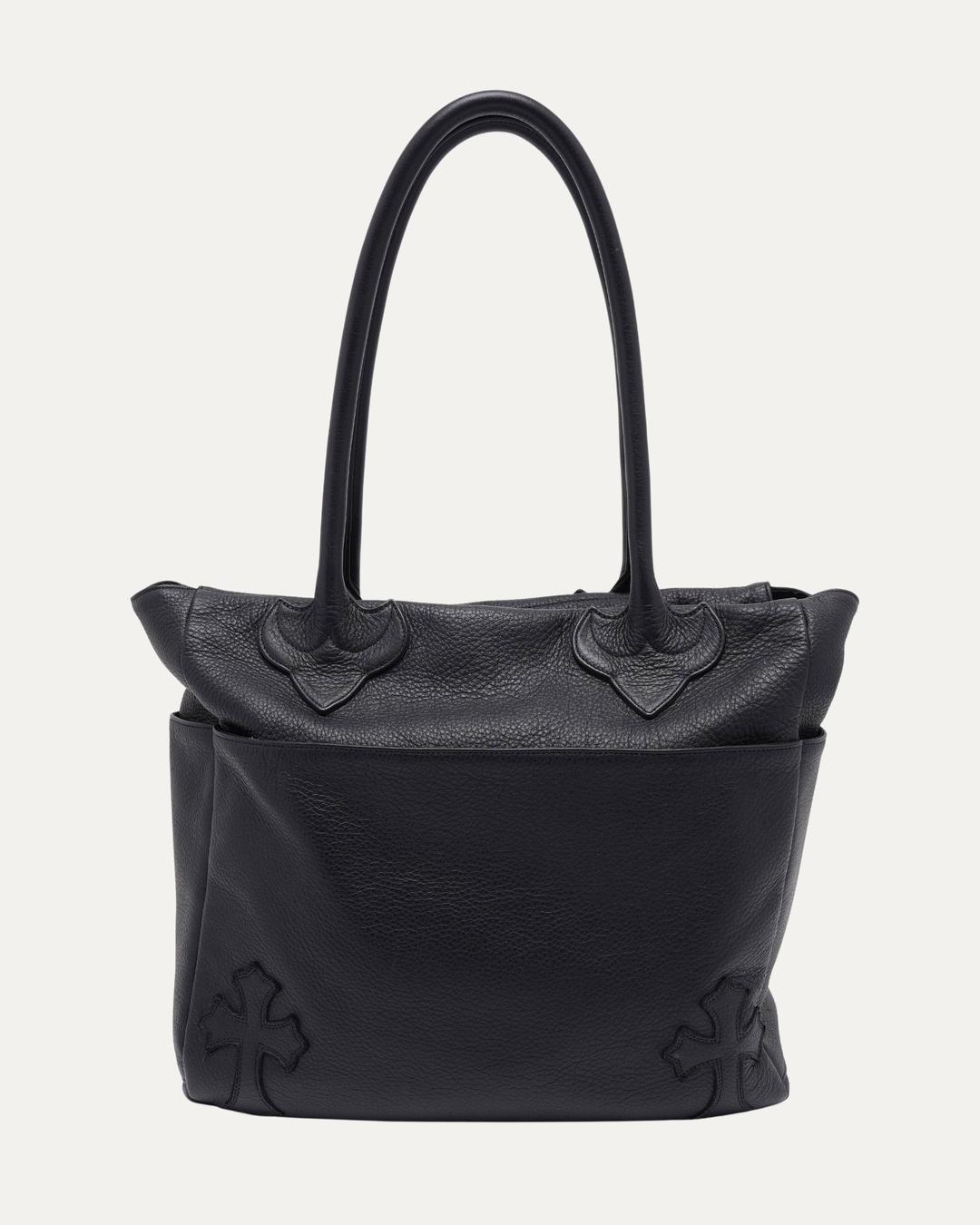 Large Cross Patch Shoulder Bag - OS / Black
