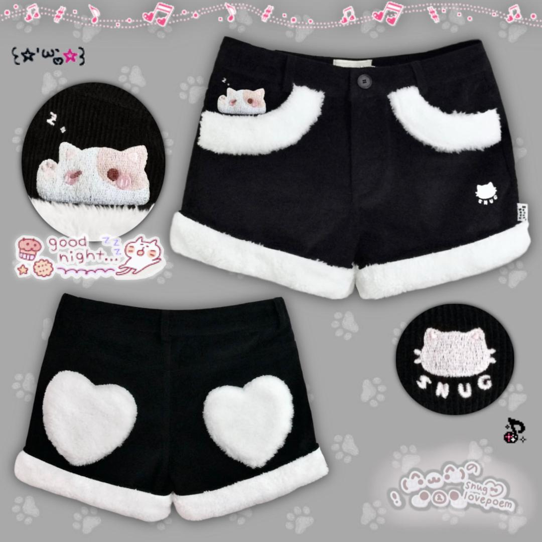 Good Night Kitty Shorts ฅฅ