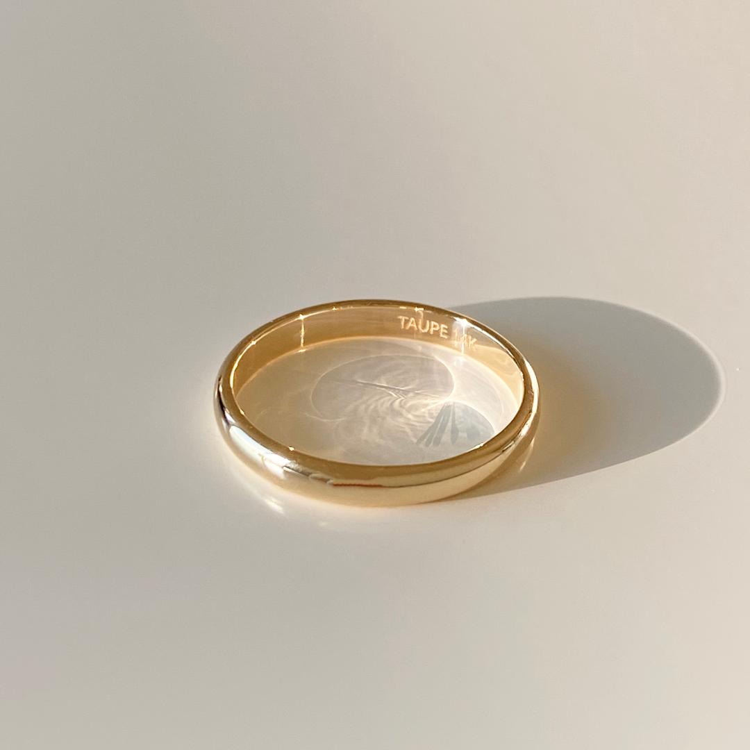 토프 에센셜 링 - 14k / 18k gold 엥게이지 민자 금반지 (1.87g, 2.62g, 3.75g)