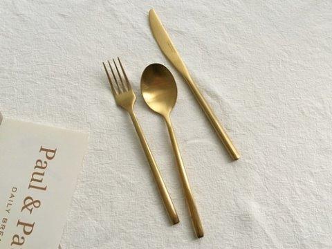 [소량재입고] 매트 골드 커트러리