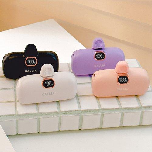 미니 18W PD 고속충전 도킹형 보조배터리 5000mAh(8핀/c타입)