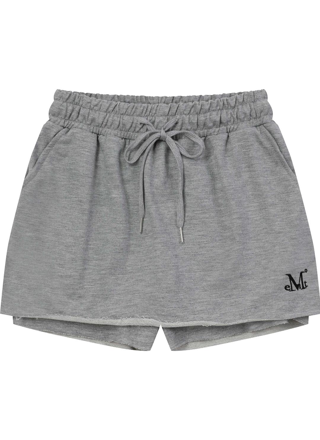 DAMAGE SWEAT PANT SKIRT (Black, Gray) 데미지 스웻 치마 바지(블랙, 그레이)