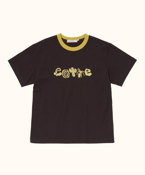 두들가든 티셔츠(브라운)