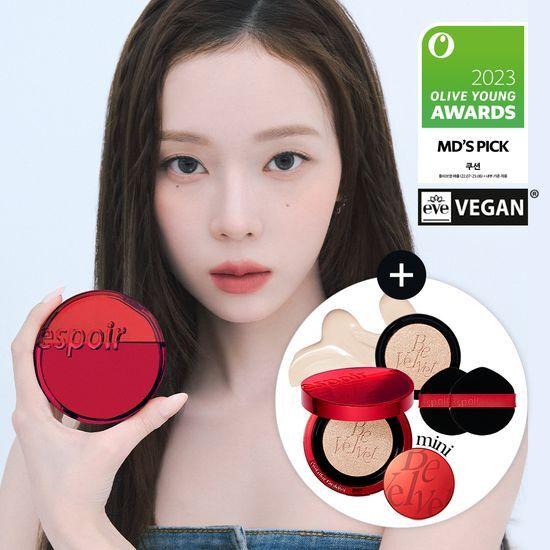 [12월 한정 기획] 에스쁘아 비벨벳 커버쿠션 뉴클래스 기획 (본품+리필)