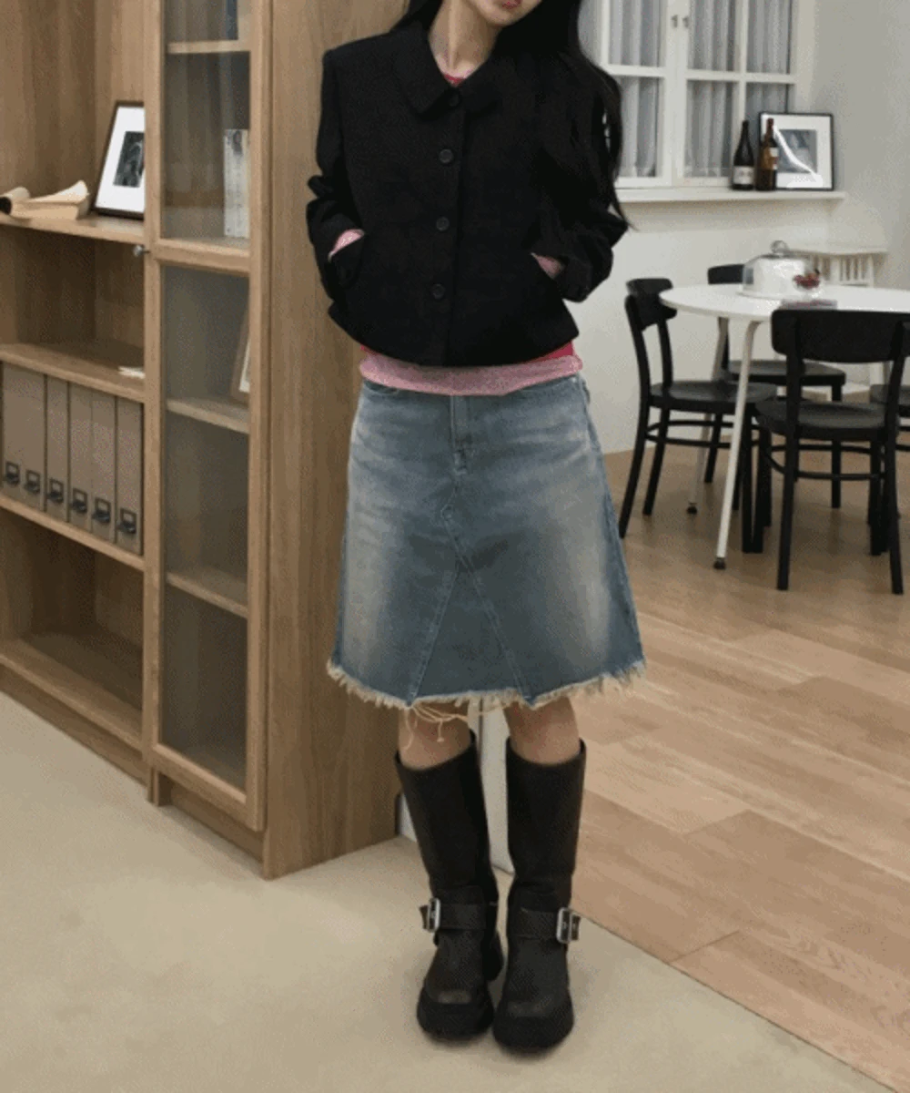 [베이직/2컬러] 오사카 베이직 카라 자켓