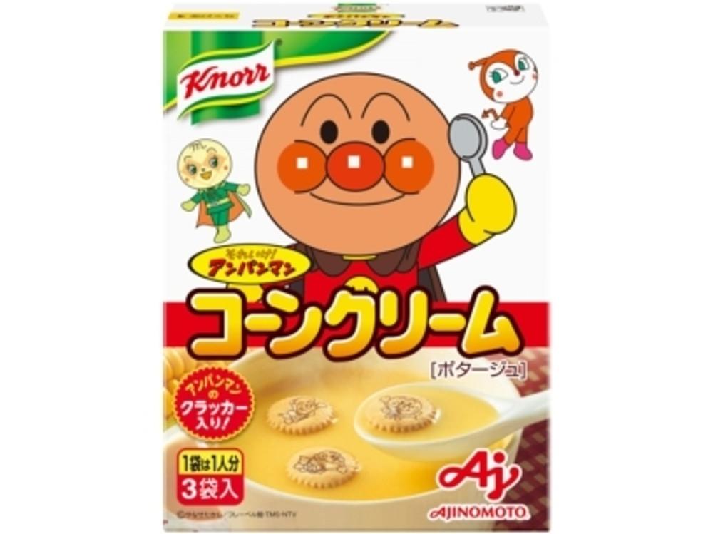 아지노모토 크노르 호빵맨 콘크림 포타주 스프 3봉지입 / 일본 간편 식품 [원산지:일본]