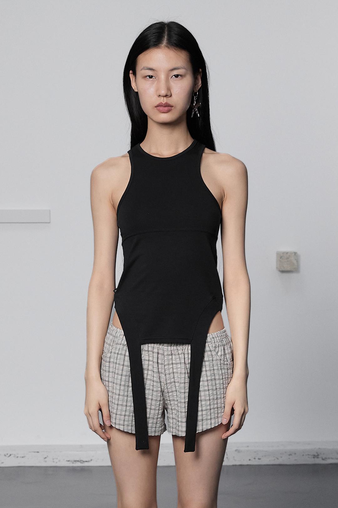 [Exclusive] Double Loop Sleeveless / Black