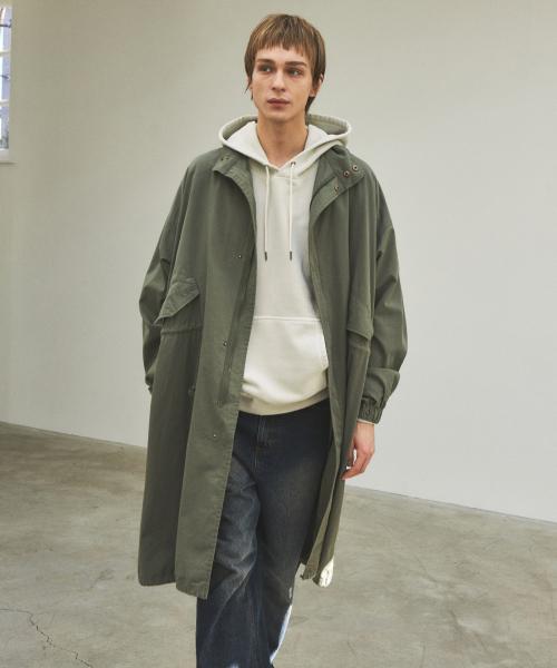 90s 클래식 피쉬테일 롱 야상 자켓_Khaki(WC25-OT02)