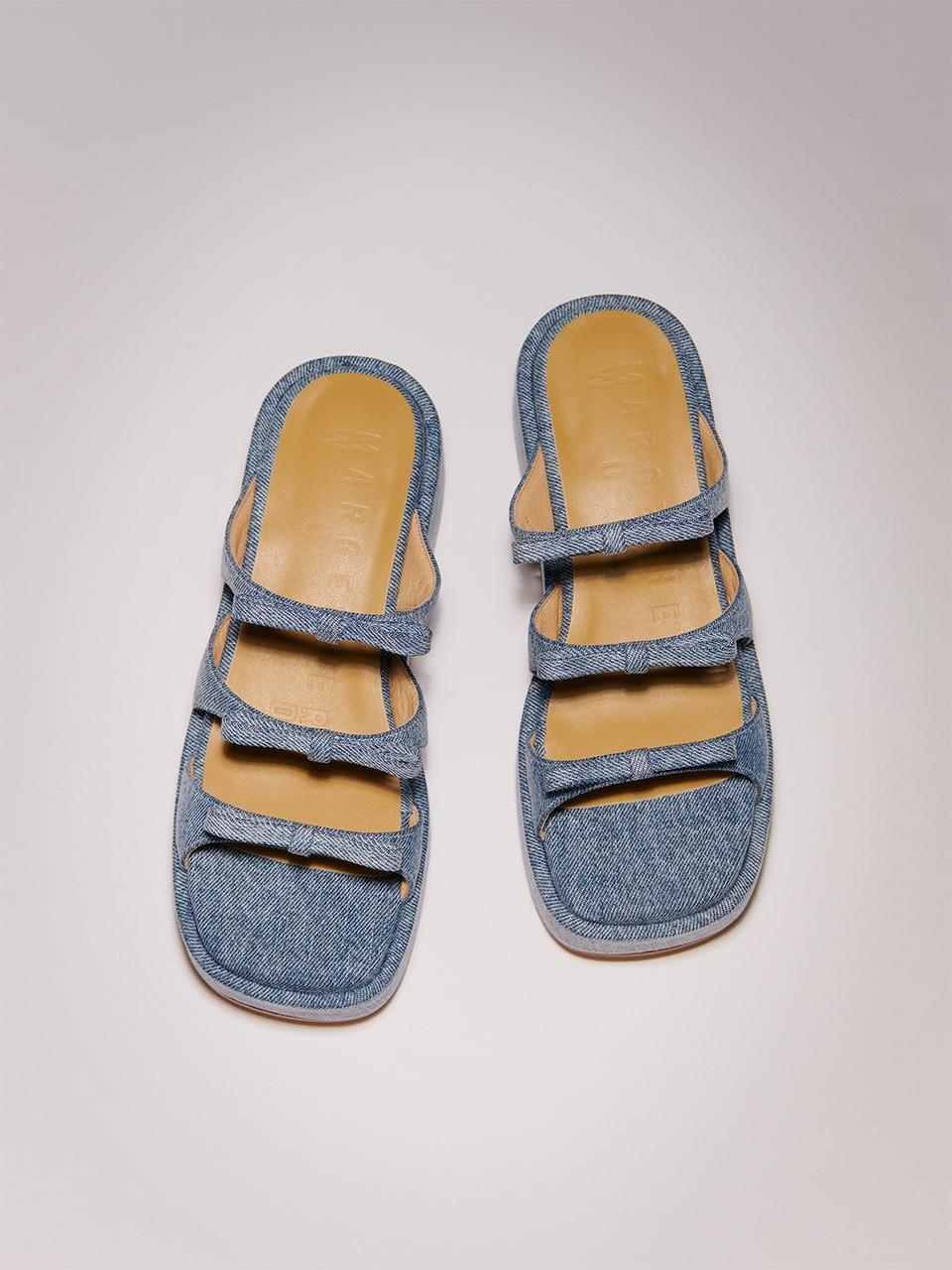 RIBBON SANDALS_denim