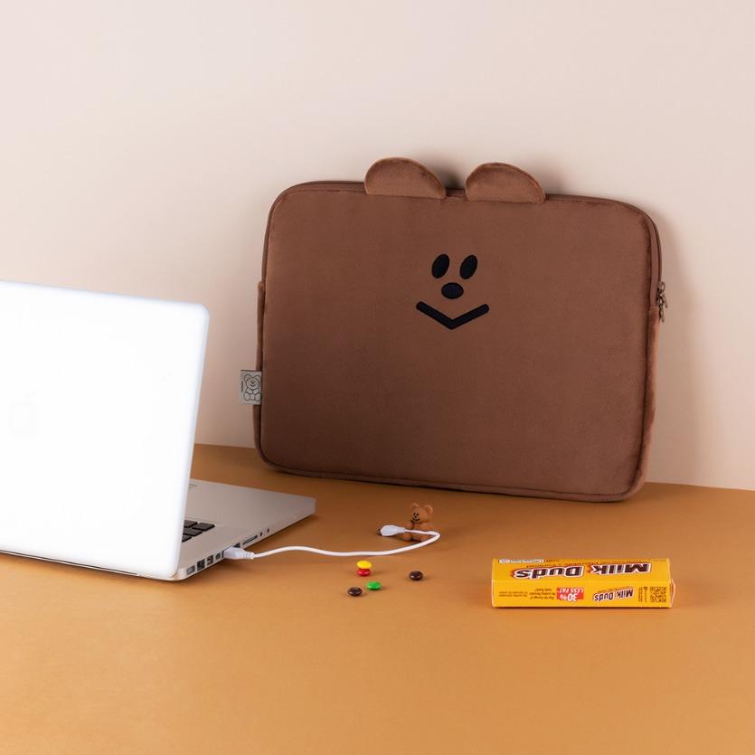 모모씨 베어 노트북 파우치 15인치 3color