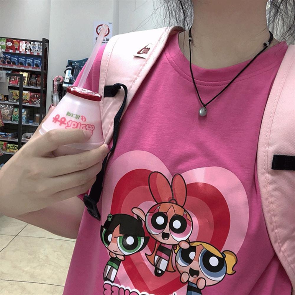 파워퍼프걸 티셔츠 캐릭터반팔티 빈티지티셔츠