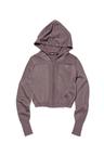 RHOMBUS KNITTED HOODIE (ROSE BROWN)