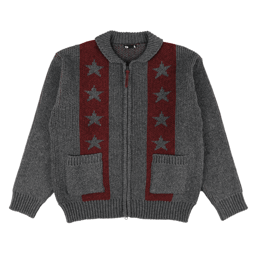 Space Cow Cowichan Knit Jacket Grey
