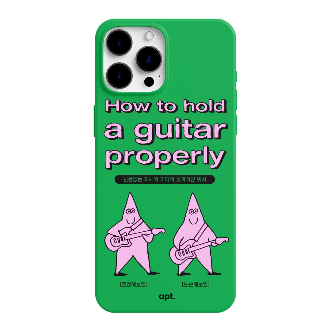apt. how to hold a guitar properly 하드케이스
