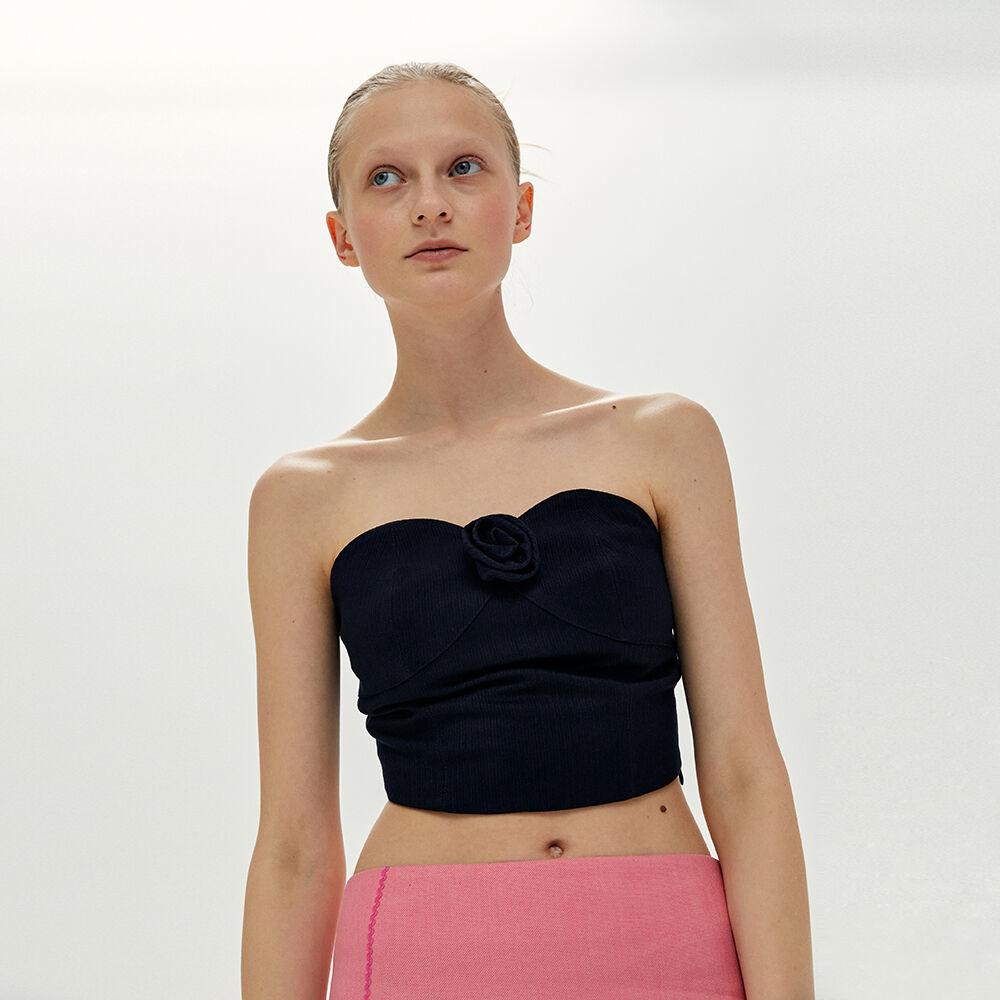 Flower Corsage Bustier