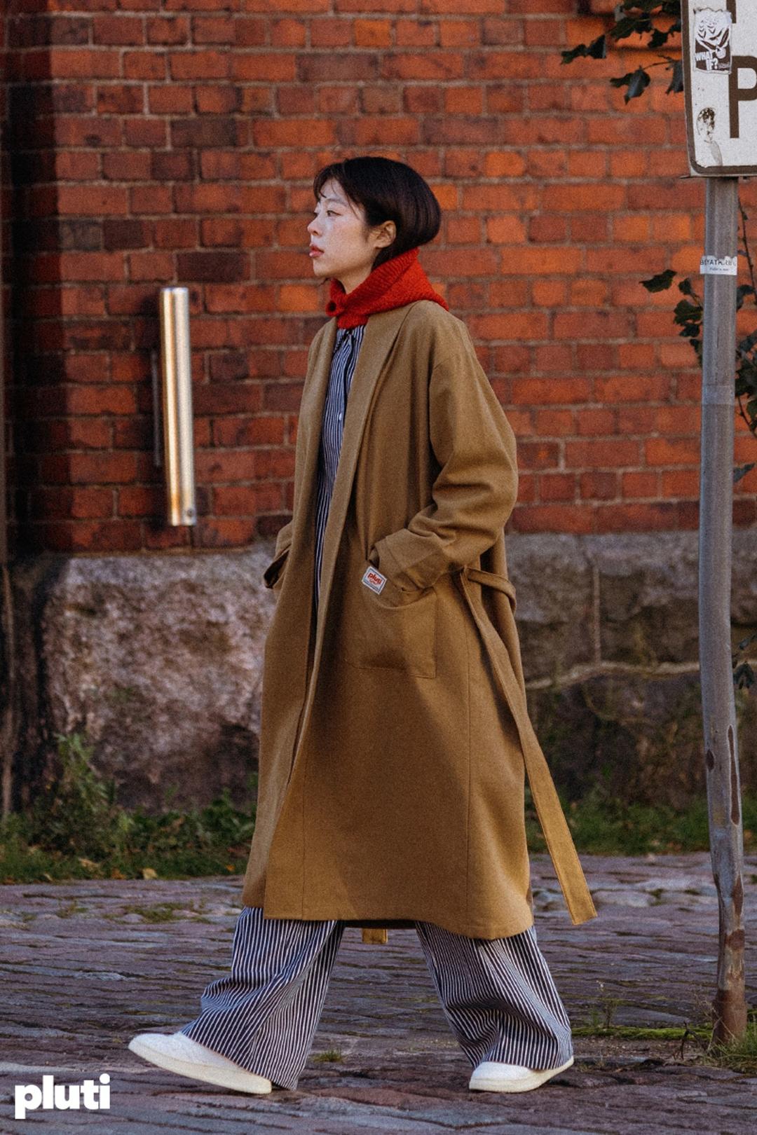 Trench robe Beige