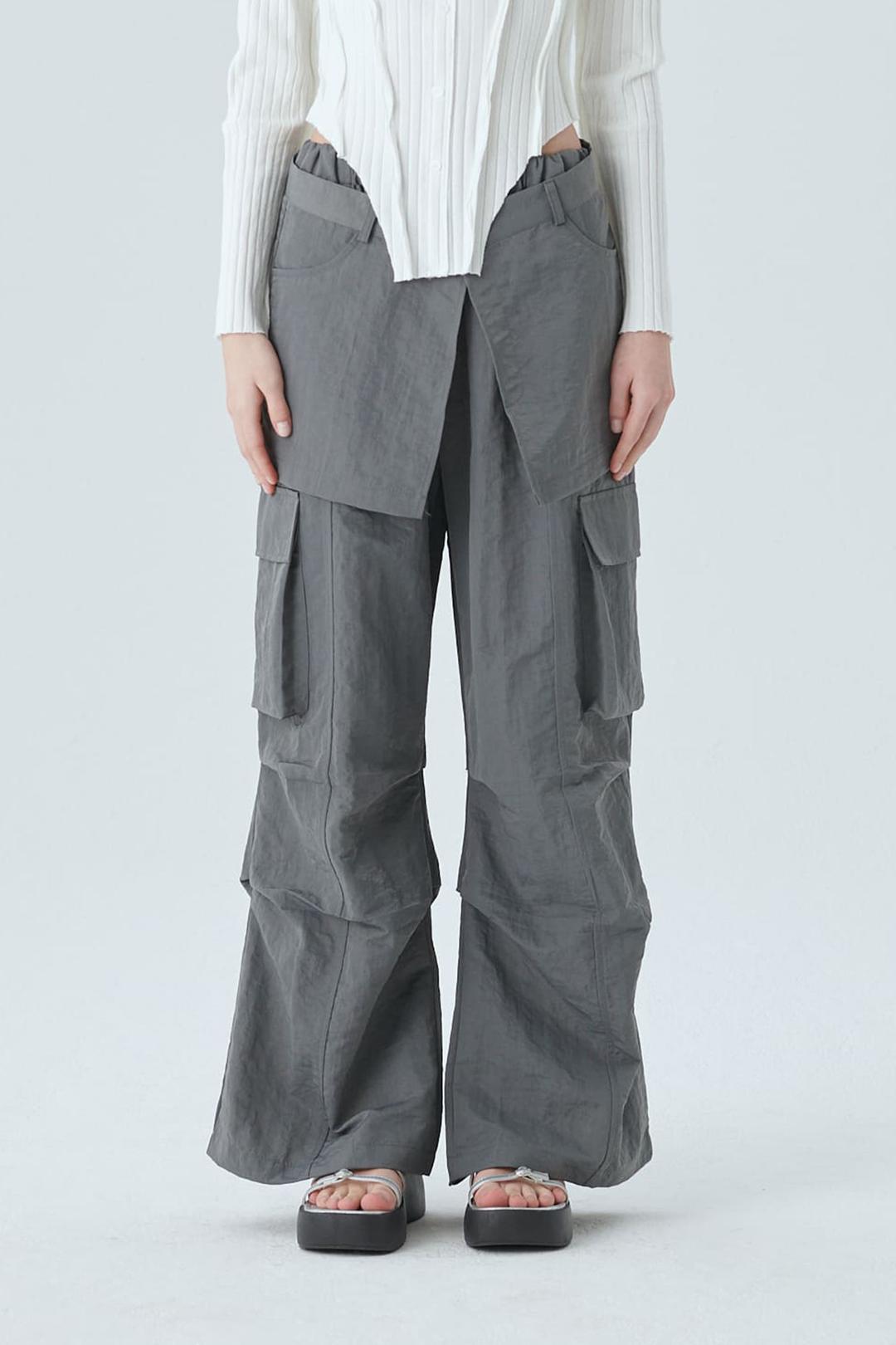 CARGO SKIRT PANTS / GREY